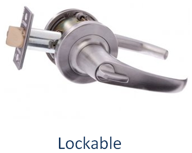 Commercial/Swinging Doors - Lockable