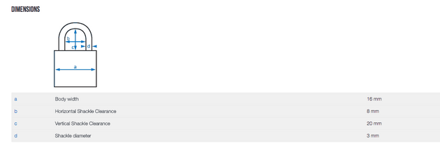 Abus 65/15 Brass Padlock