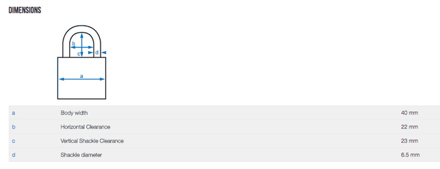 Abus 65/40 Brass Padlock With Stainless Steel Shackle