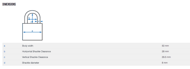 Abus 65/50 Brass Padlock