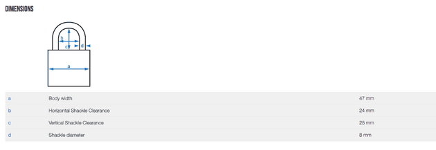 Abus 83/45 Brass Padlock