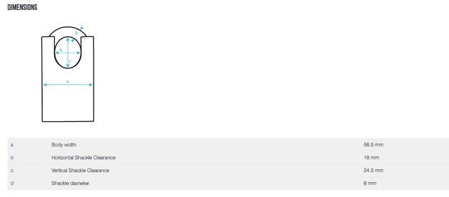 Abus 83WP/53 Concealed Shackle Extreme Padlock