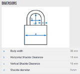 Abus 54TI/35 Titalium Padlock
