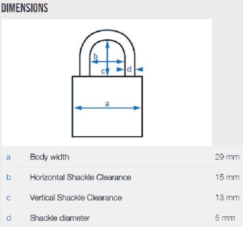 Abus 55/30 Brass Padlock