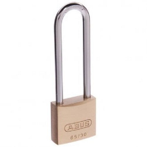 Abus 65/30 Entended Shackle Brass Padlock