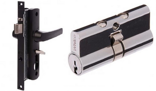 Combo Pack - Whitco Tasman MK2 Screen Door Lock and C4 Key Euro Cylinder