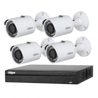 Dahua 4K 4 Channel NVR CCTV Kit Including 2TB HDD 4 x 3MP IR Bullet Cameras
