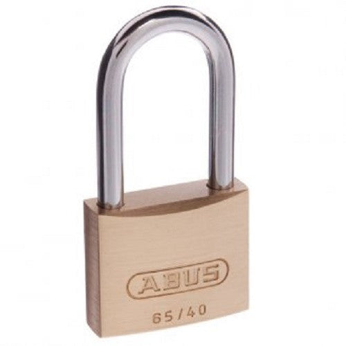 Abus 65/40 40mm Extended Shackle Brass Padlock