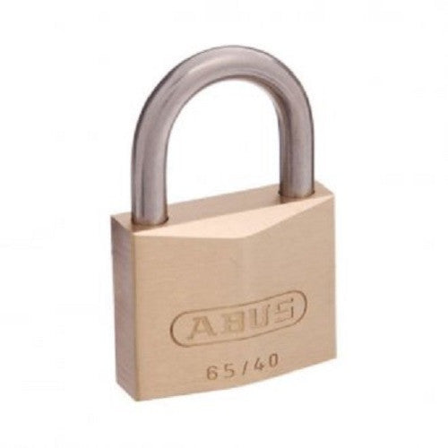 Abus 65/40 Brass Padlock With Stainless Steel Shackle